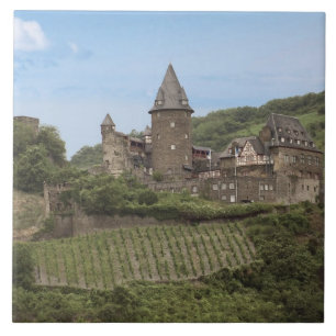 Bacharach, Germany, Stahleck Castle, Schloss Ceramic Tile