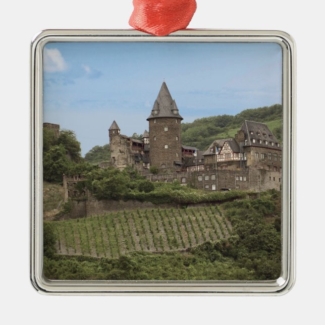 Bacharach, Germany, Stahleck Castle, Schloss Metal Ornament (Front)