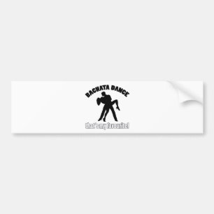 Bachata dance designs bumper sticker