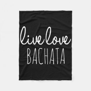 Bachata Dancing Fleece Blanket