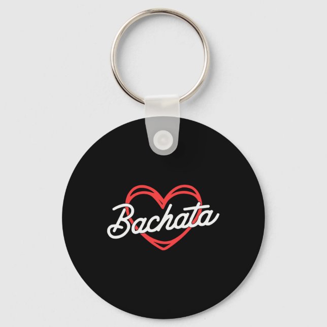 Bachata Dancing Latin Dance Dancer Bachata Dominic Key Ring (Front)
