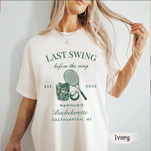 Bache Green Last Swing Before The Ring Tennis T-Shirt