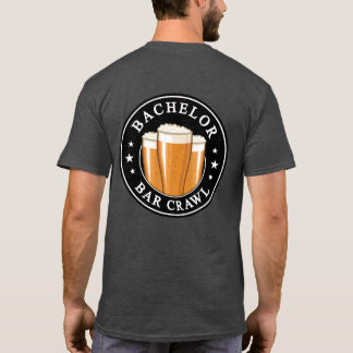 Bachelor Bar Crawl – Cheers to the Night! T-Shirt