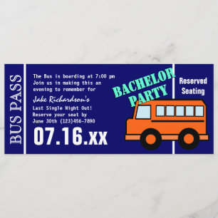 Bachelor Bus Pass Orange Blue Program