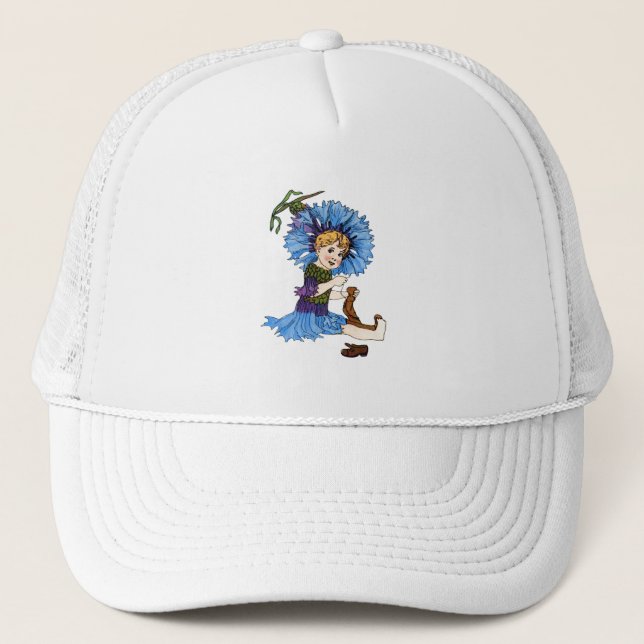 Bachelor Button Trucker Hat (Front)