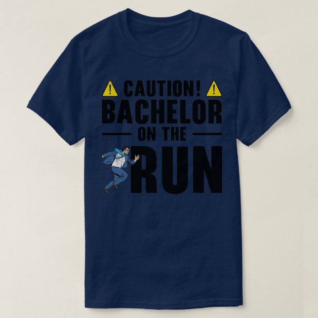 Bachelor Caution Groom Marrying Wedding Day 2 T-Shirt (Design Front)