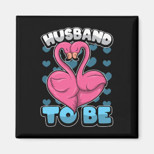 Bachelor husband To Be' Groom Stag Party Flamingo  Magnet