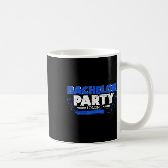 Bachelor Loading Groom Bride Party Funny  Coffee Mug (Right)