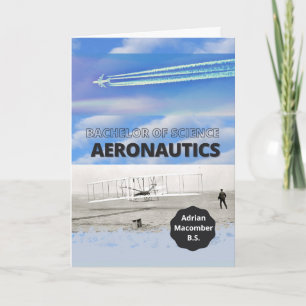 Bachelor of Science Aeronautics Congratulations Card