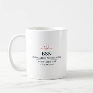 Bachelor of Science in Nursing Custom Name Year Coffee Mug