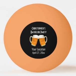 Bachelor Party Beer Cheers Wedding Ping Pong Ball