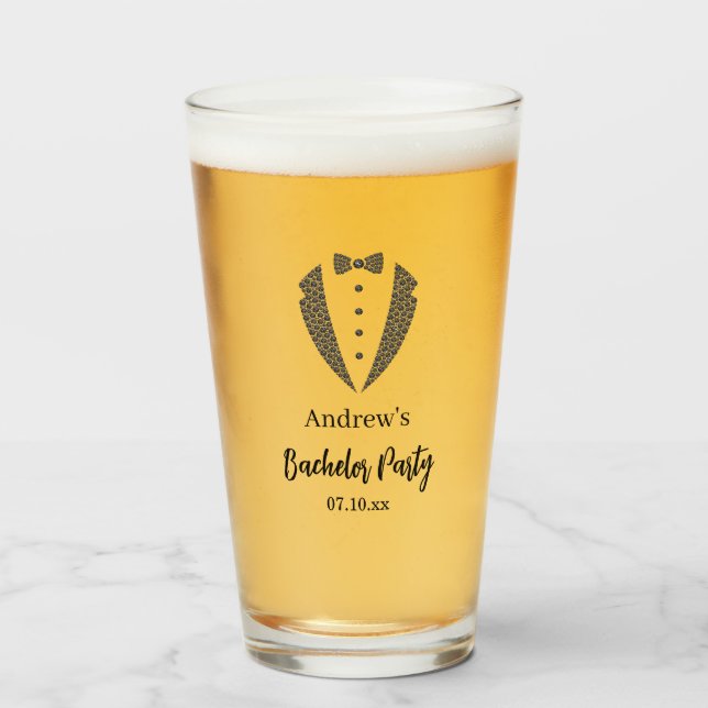 Bachelor Party Beer Glass (Front Filled)