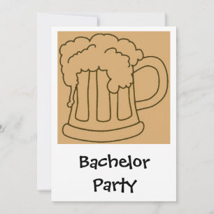 Bachelor Party Beer Invitation