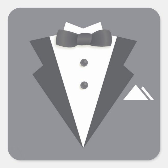 Bachelor Party Black Suit Sticker (Front)