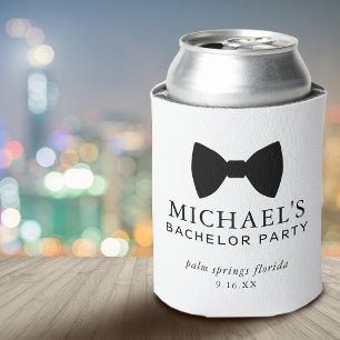 Bachelor Party Black Tie Can Cooler