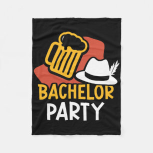 Bachelor Party Bride Groom Team Fleece Blanket
