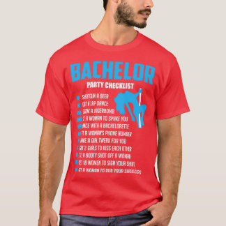 Bachelor Party Checklist Bride T T-Shirt