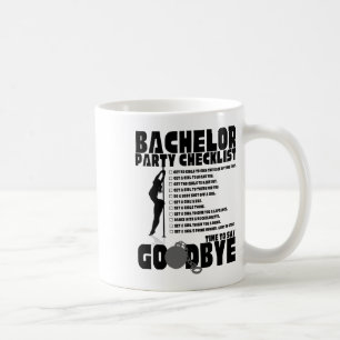 Bachelor Party Checklist Stag Groom Gag Men's  Coffee Mug