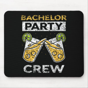 Bachelor Party Crew Bride Groom Team Mouse Pad