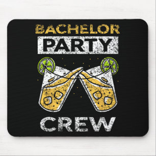 Bachelor Party Crew Bride Groom Team Mouse Pad