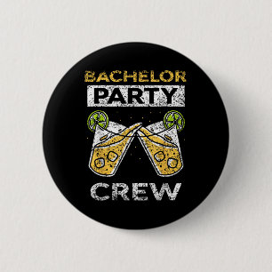 Bachelor Party Crew Groom Bride Team 6 Cm Round Badge