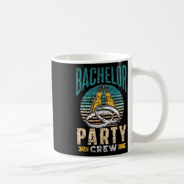 Bachelor Party Crew Groom Bride Team  Coffee Mug (Right)
