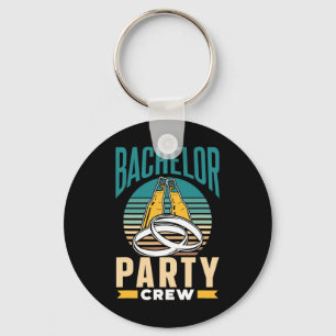 Bachelor Party Crew Groom Bride Team Key Ring