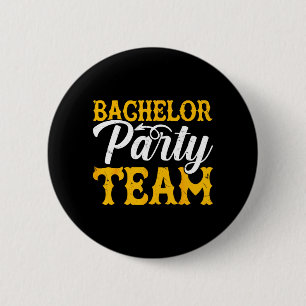 Bachelor Party Crew Groomer Wedding Groom Funny 6 Cm Round Badge