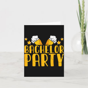 Bachelor Party Crew Groomer Wedding Groom Funny Card
