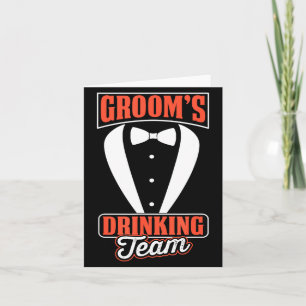 Bachelor Party Crew Groomer Wedding Groom Funny Card