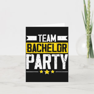 Bachelor Party Crew Groomer Wedding Groom Funny Card