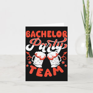 Bachelor Party Crew Groomer Wedding Groom Funny Card