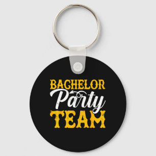 Bachelor Party Crew Groomer Wedding Groom Funny Key Ring