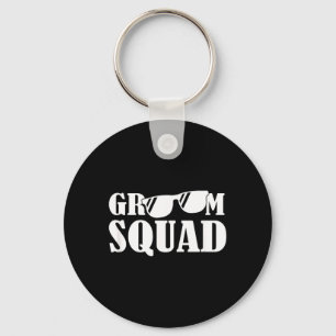 Bachelor Party Crew Groomer Wedding Groom Funny Key Ring