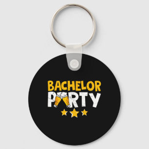 Bachelor Party Crew Groomer Wedding Groom Funny Key Ring