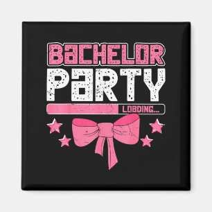 Bachelor Party Crew Groomer Wedding Groom Funny Magnet