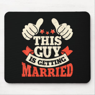 Bachelor Party Crew Groomer Wedding Groom Funny Mouse Pad