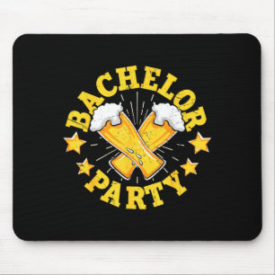 Bachelor Party Crew Groomer Wedding Groom Funny Mouse Pad