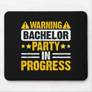 Bachelor Party Crew Groomer Wedding Groom Funny Mouse Pad