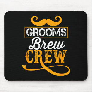 Bachelor Party Crew Groomer Wedding Groom Funny Mouse Pad