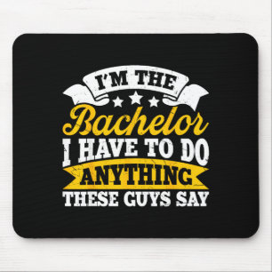 Bachelor Party Crew Groomer Wedding Groom Funny Mouse Pad