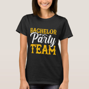 Bachelor Party Crew Groomer Wedding Groom Funny T-Shirt