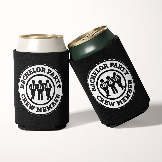 Bachelor Party Crew Member Favours Can Cooler (Creator Uploaded)