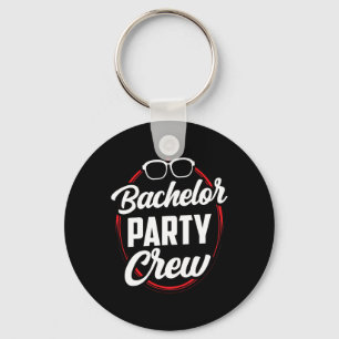 Bachelor Party Crew Team Bride Groom 1 Key Ring