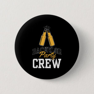 Bachelor Party Crew Team Bride Groom 6 Cm Round Badge