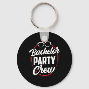 Bachelor Party Crew Team Bride Groom Key Ring