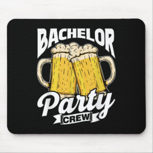 Bachelor Party Crew Team Groom Bride Bachelor Mouse Pad