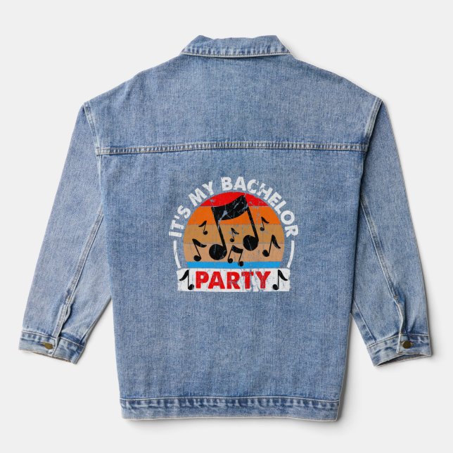 Bachelor party denim jacket (Back)