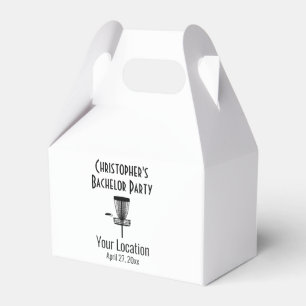 Bachelor Party Disc Golf Wedding Favor Favour Box