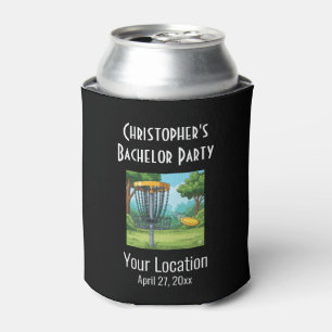 Bachelor Party Disc Golf Wedding Favour Can Cooler